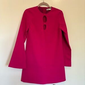 Zara Fuchsia Long Sleeve Dress